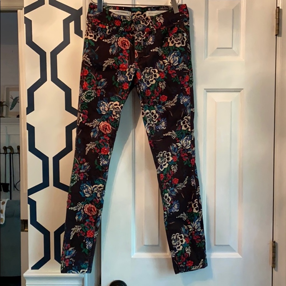 Pilcro Floral Denim